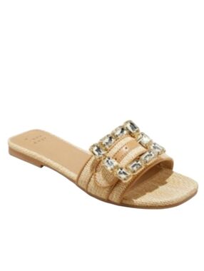 A New Day Kelsey Rhinestone Buckle Slide Sandals Size Women's 9.5
